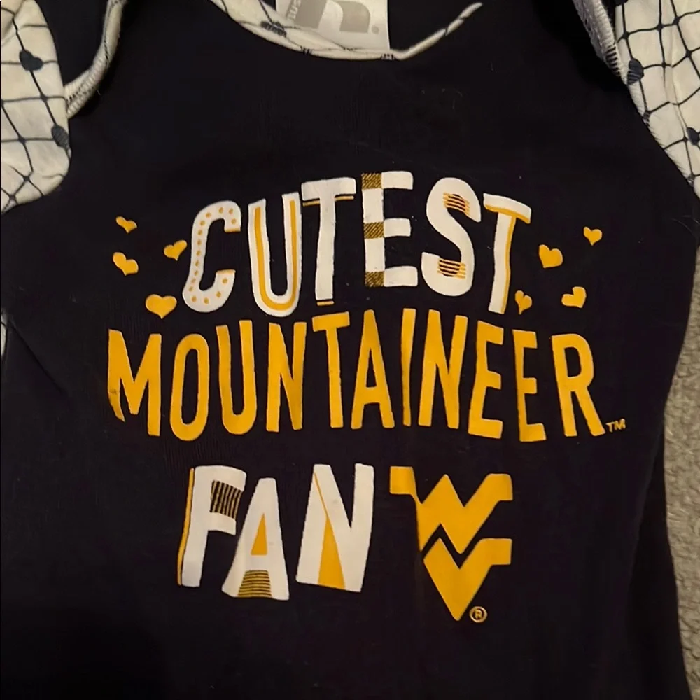 West Virginia Mountaineers Baby Onesies Set - Picture 3 of 3